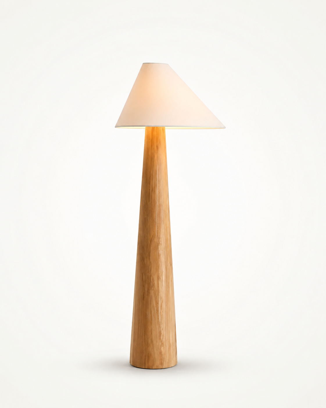 Cône Bois Vloerlamp