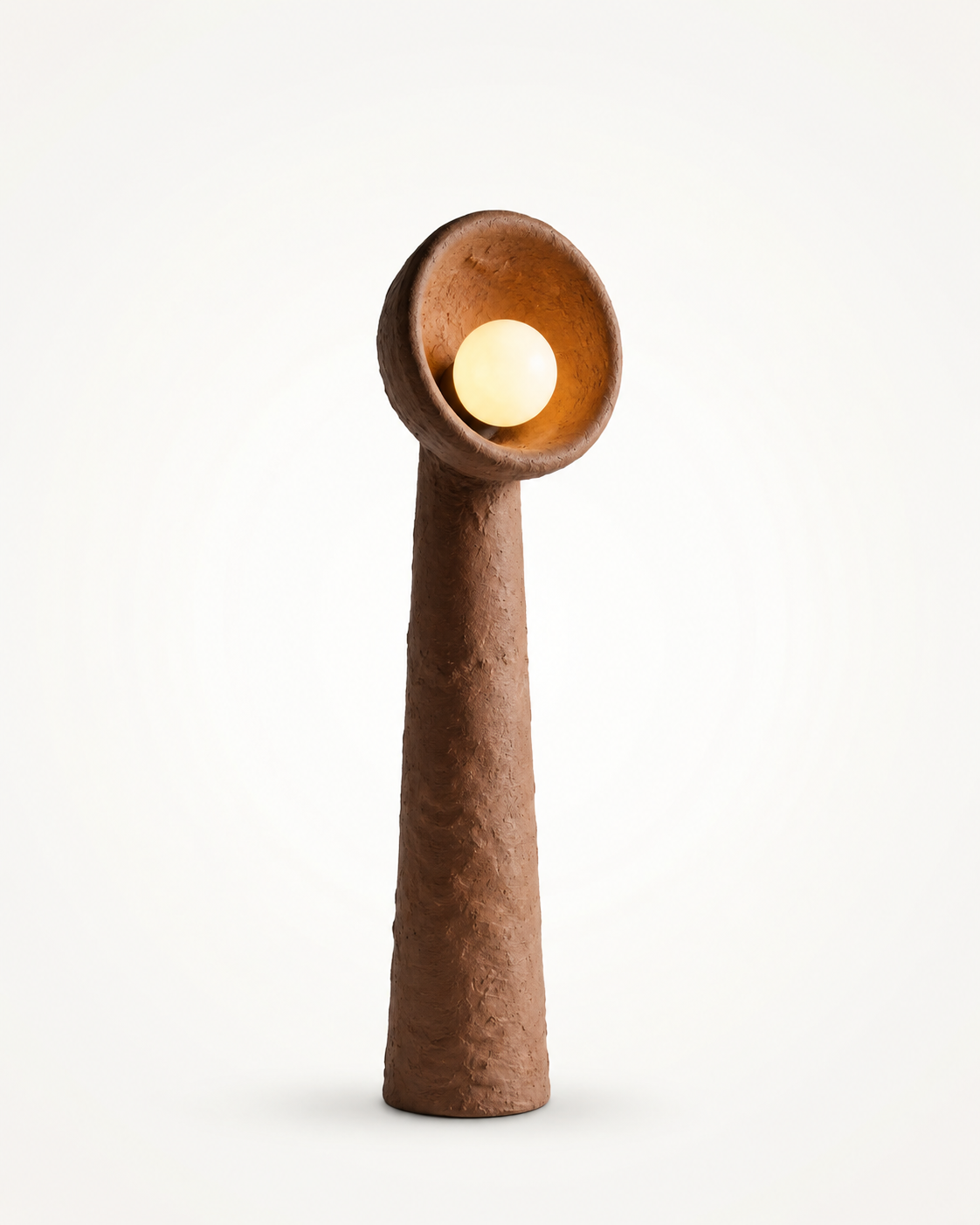 Foyer Terracotta Sculptural Floor Lamp