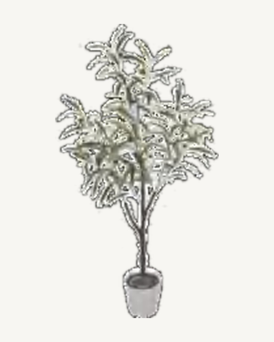 Aix Artificial Olive Tree, full product studio view in the included nursery pot