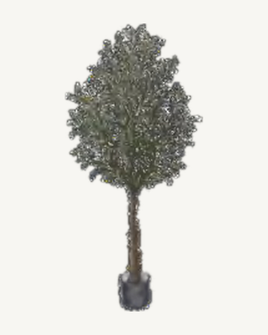 Cortona Artificial Olive Tree, full product studio view in the included nursery pot