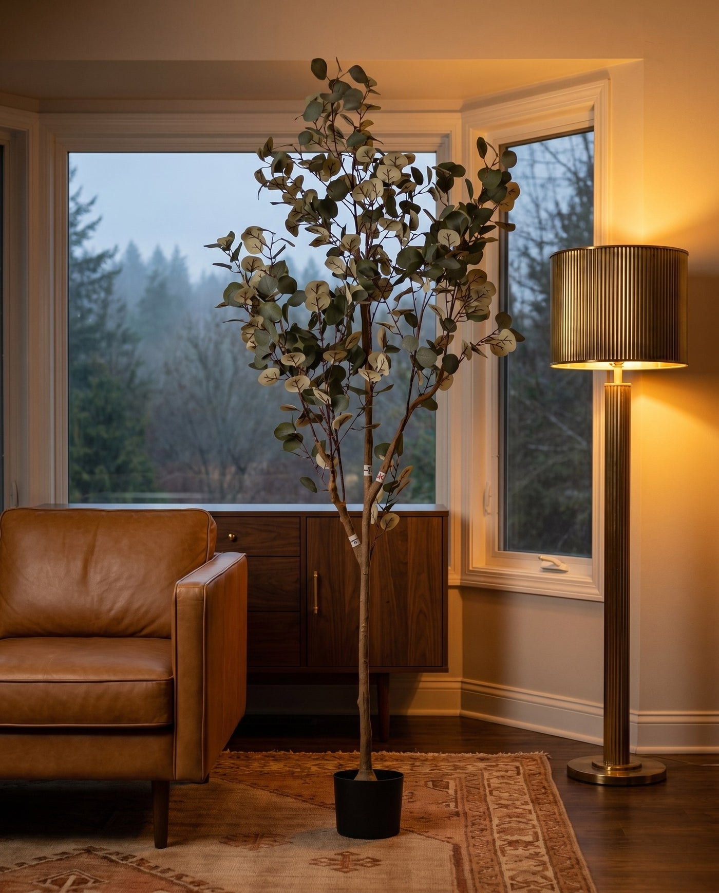 Maison Moya - Eucalyptus Round Leaf Faux Tree - 01 lifestyle