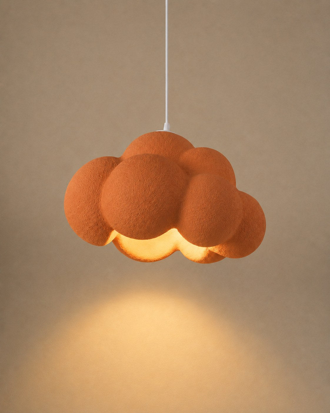 Maison Moya - Lampe suspendue Nuage d'Atomes - Brun Argile