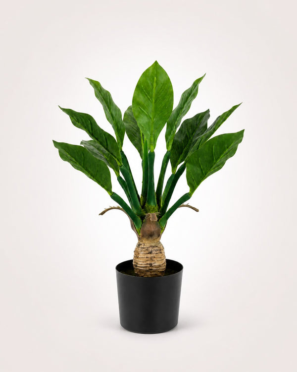 Tropical Plant Leaf Design Faux Plant