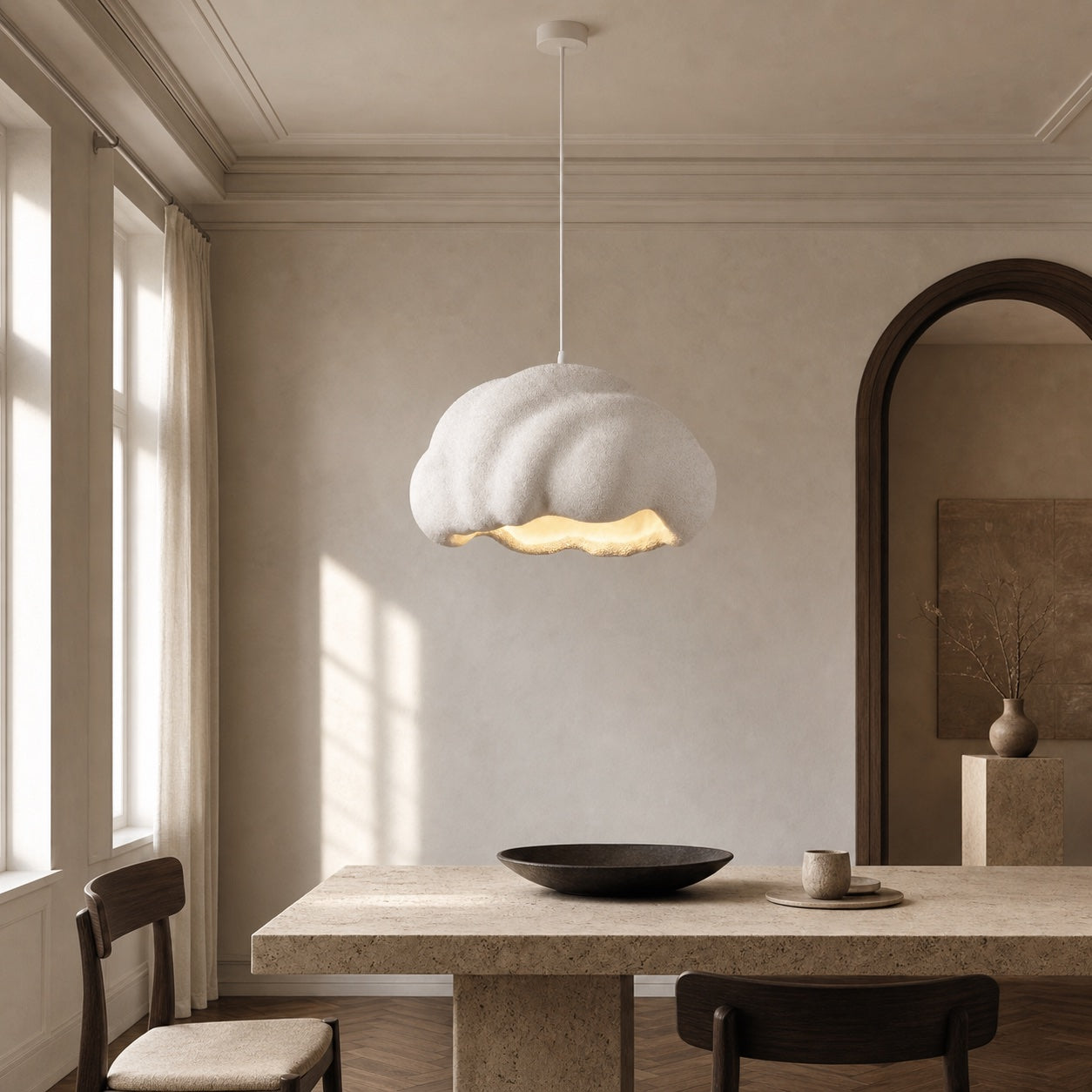 Nebula Smoked Glass Pendant Lamp