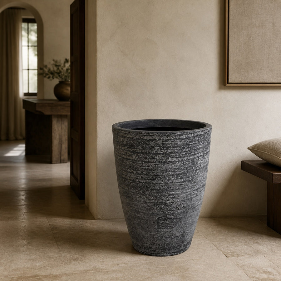 Strié Textured Cylinder Planter