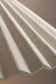 Maison Moya - Origami Pleated Plaster Pendant Lamp - closeup surface