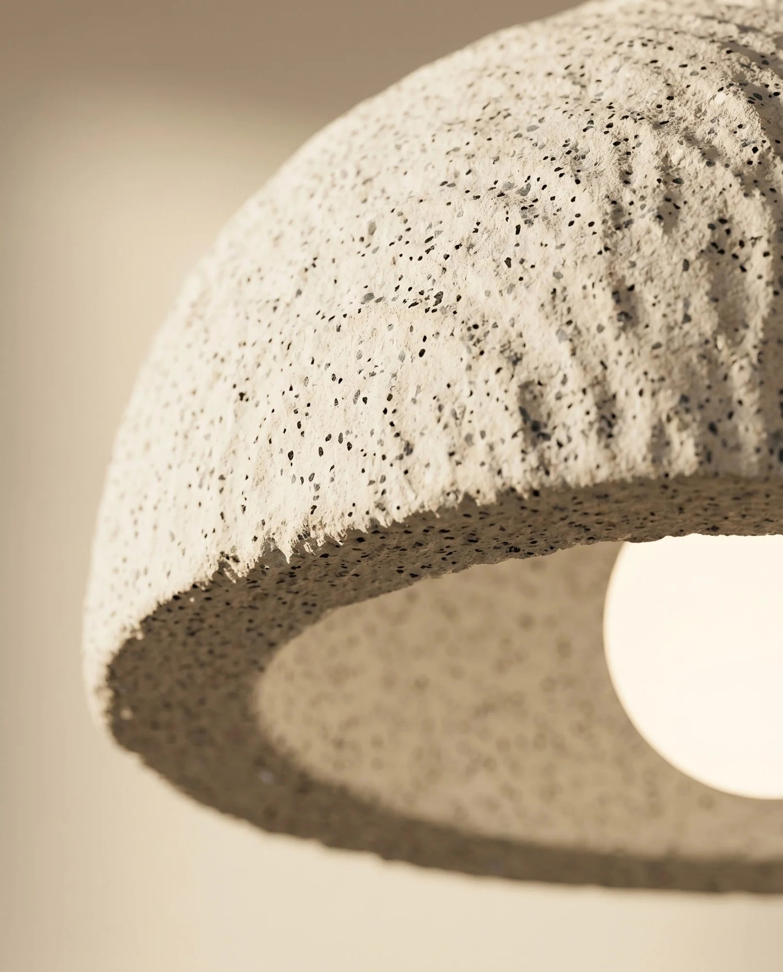 Maison Moya - Galet Terrazzo Speckled Pebble Pendant Lamp - 03 closeup-top
