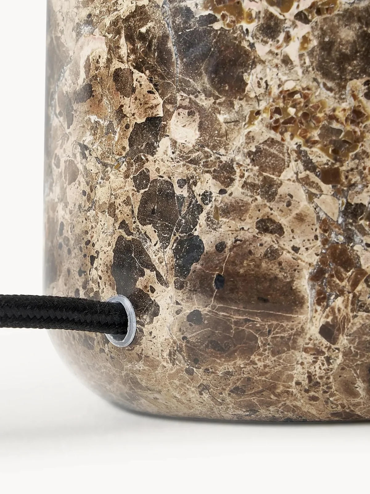 Brioche Ribbed Glass Marble Table Lamp – Maison Moya