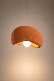 Maison Moya - alba-frosted-globe-pendant - Brun Argile