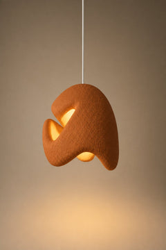 Maison Moya - alvea-woven-rattan-pendant - Brun Argile