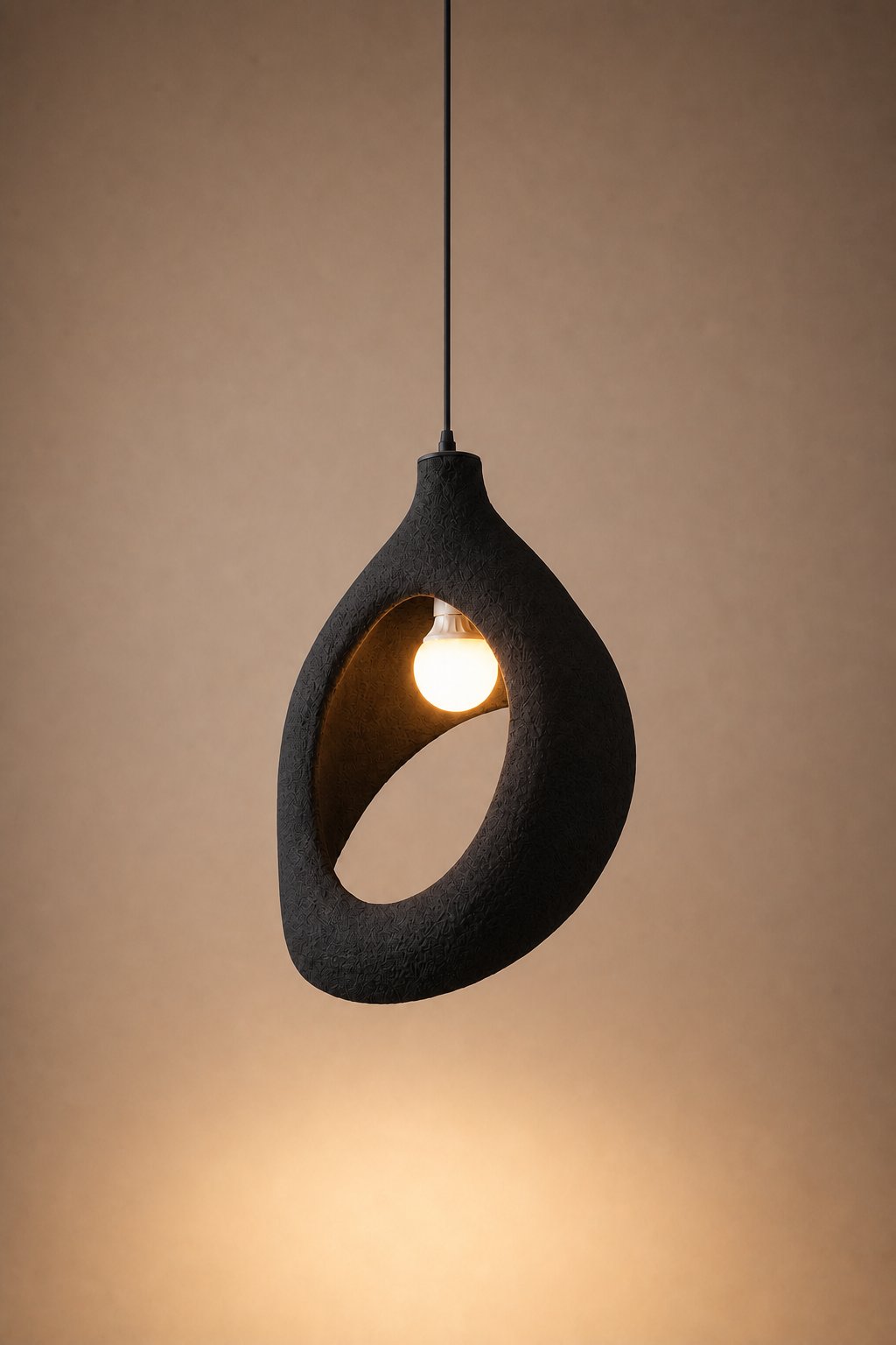 Maison Moya - Anneau Open-Form Sculptural Pendant Lamp - Noir