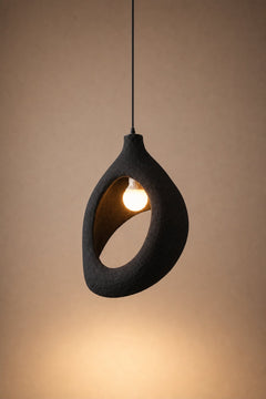 Maison Moya - Anneau Open-Form distinctive Pendant Lamp - Noir