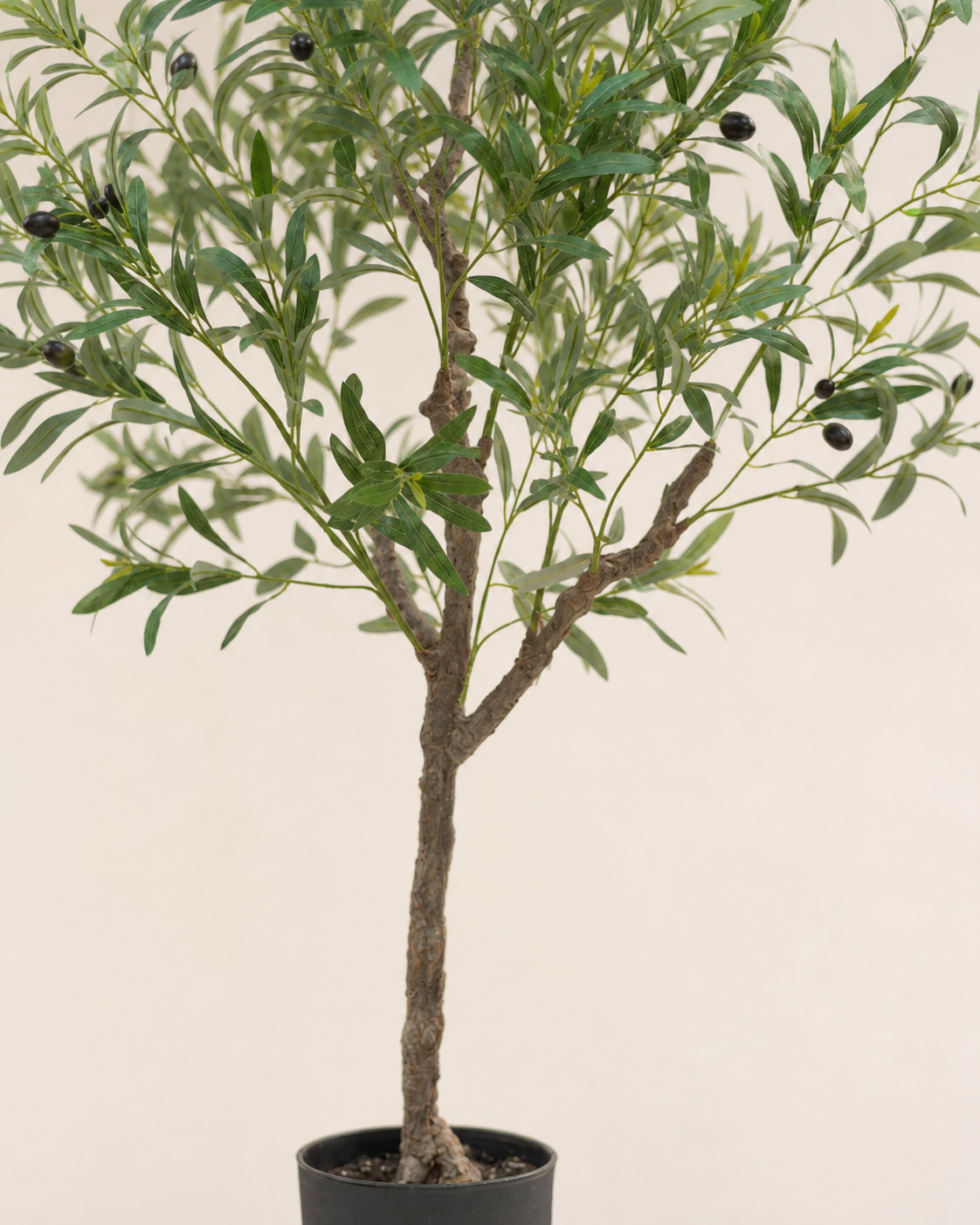 Arezzo Artificial Olive Tree, close-up of trunk and branch construction