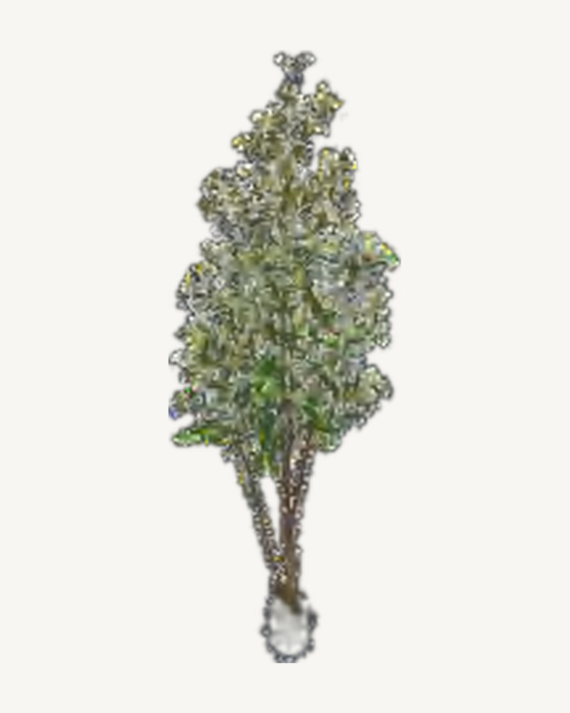 Bergamo Artificial Olive Tree, full product studio view in the included nursery pot