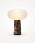 Brioche Ribbed Glass Marble Table Lamp