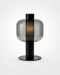 Cage Caned Glass Globe Table Lamp