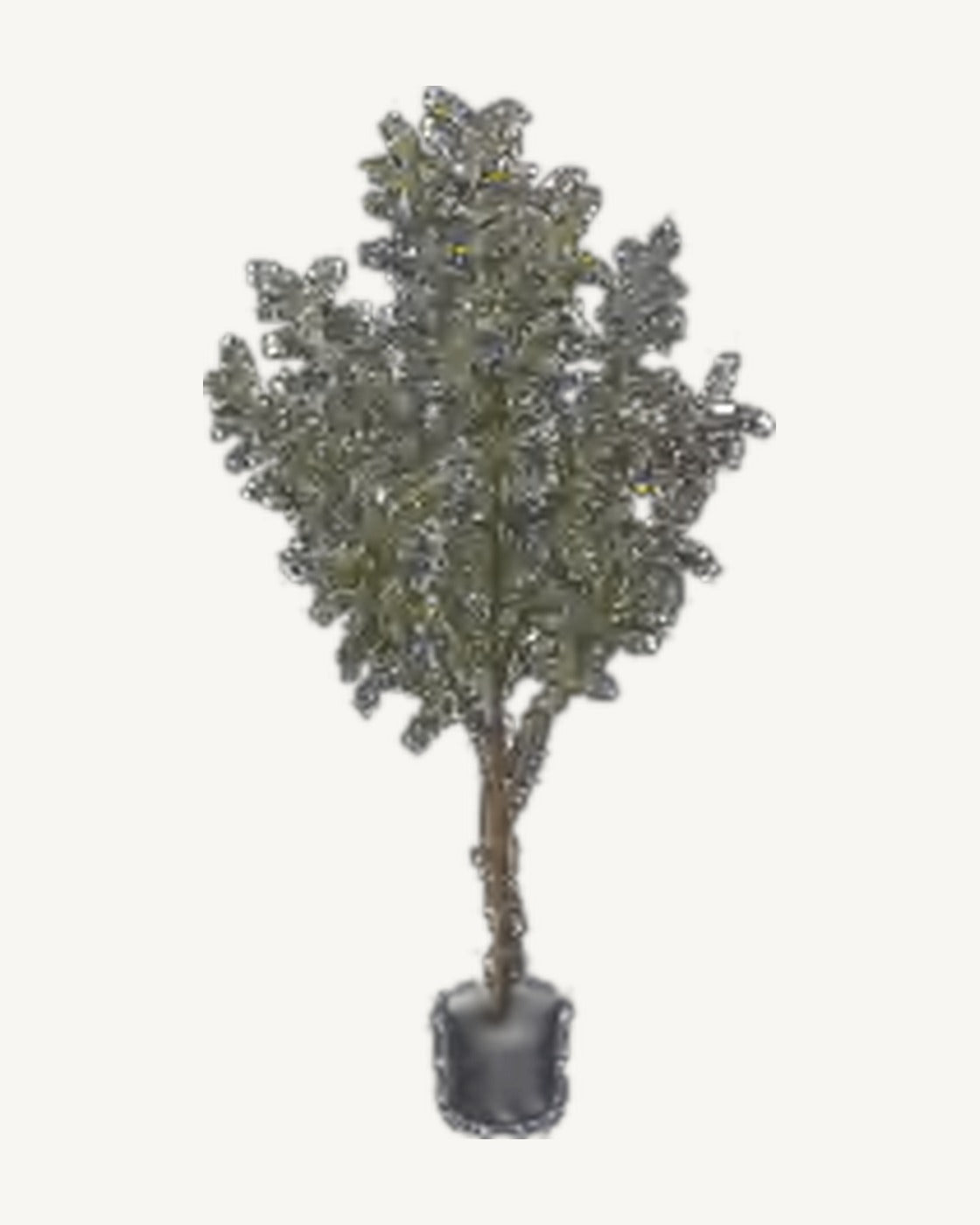 Capri Artificial Olive Tree, full product studio view in the included nursery pot