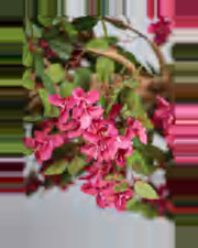 Ferrade Arched Bougainvillea Tree — close-up detail 1, artificial arched bougainvillea tree