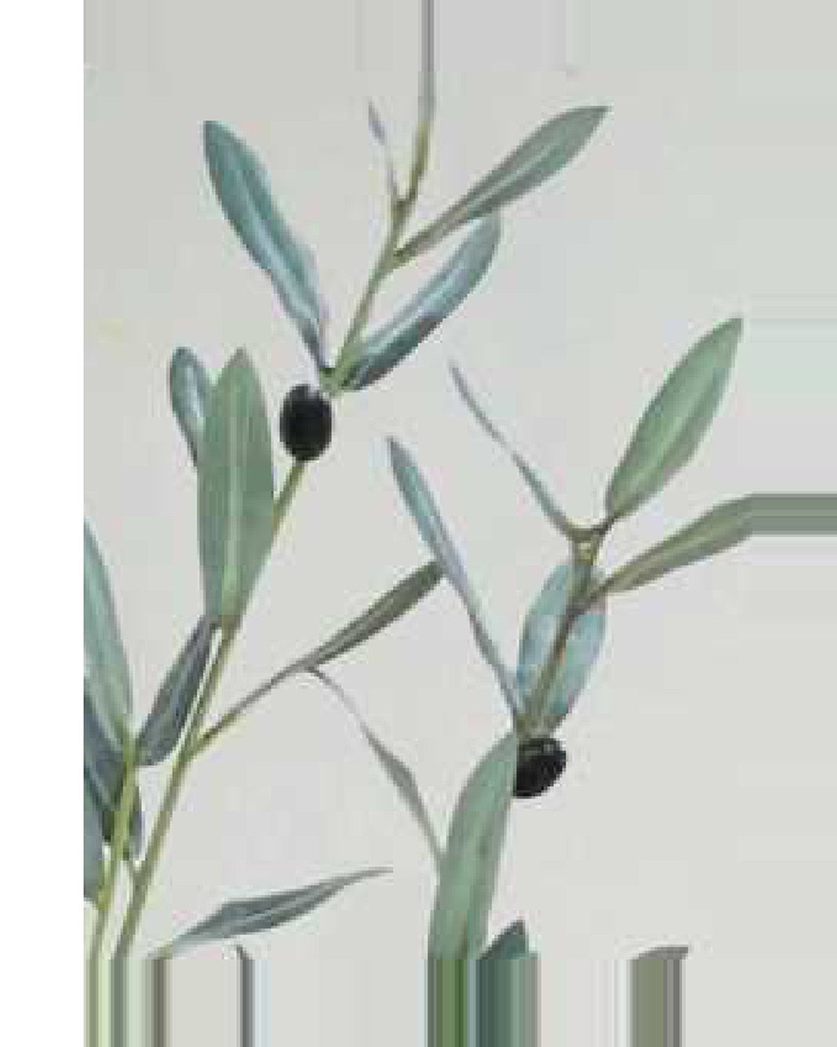 Ravello Fabric Olive Fruit Leaf Tree — close-up detail 2, artificial fabric olive fruit leaf tree