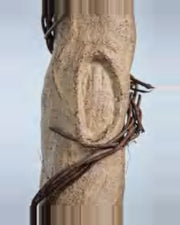 Ferrade Arched Bougainvillea Tree — close-up detail 2, artificial arched bougainvillea tree