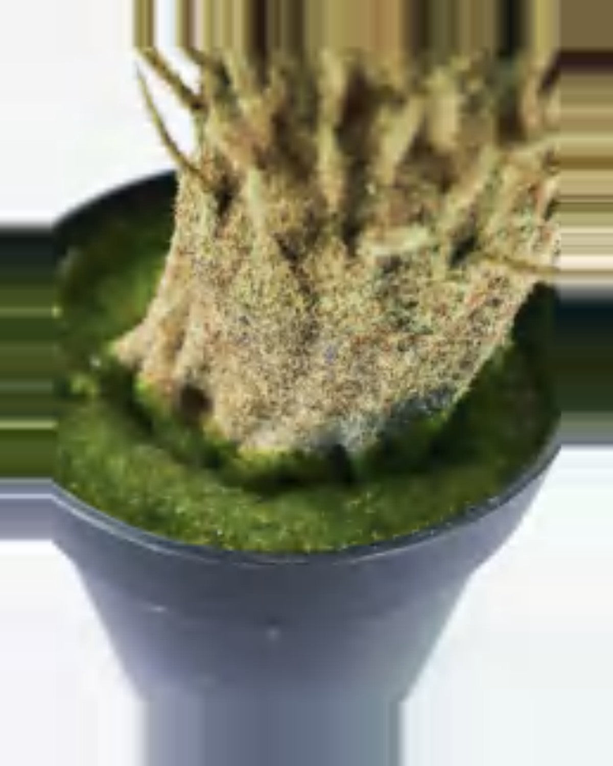 Farigoule Boston Fern Plant — close-up detail 3, artificial boston fern plant