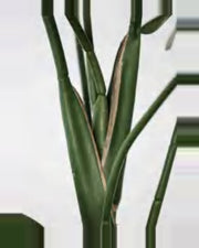 Ombra Monstera Plant — close-up detail 3, artificial monstera plant