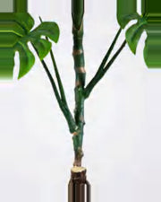Rosa Monstera Plant — close-up detail 4, artificial monstera plant