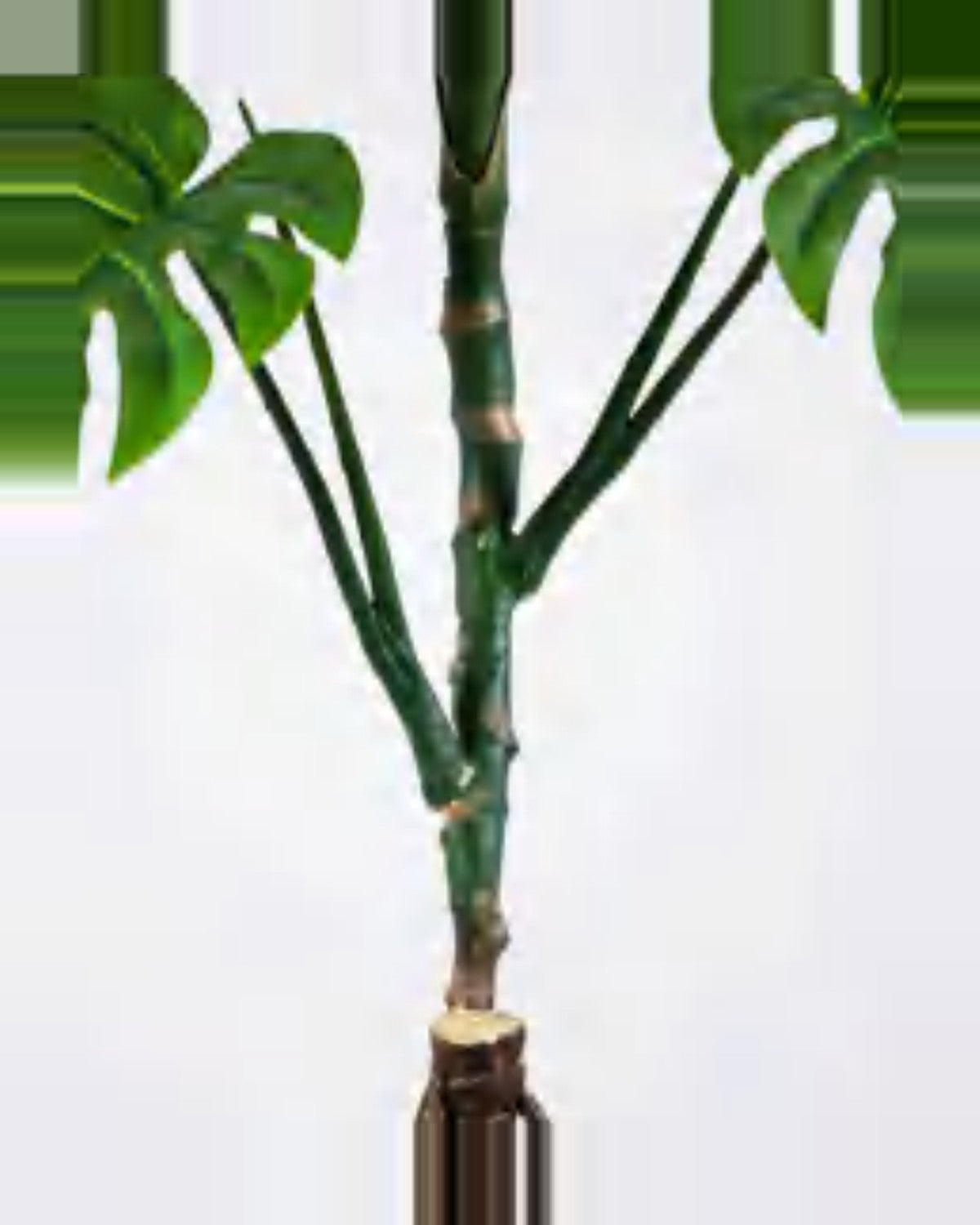 Rosa Monstera Plant — close-up detail 4, artificial monstera plant