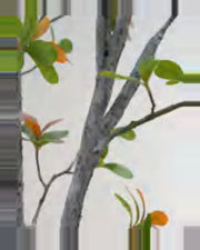 Amandier Island Leaf Tree — close-up detail 4, artificial island leaf tree