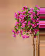 Garrigue Bougainvillea Tree — close-up detail 4, artificial bougainvillea tree