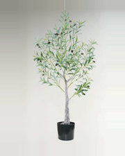 Ligurian Olive Fruit Leaf Tree — studio packshot, artificial olive fruit leaf tree