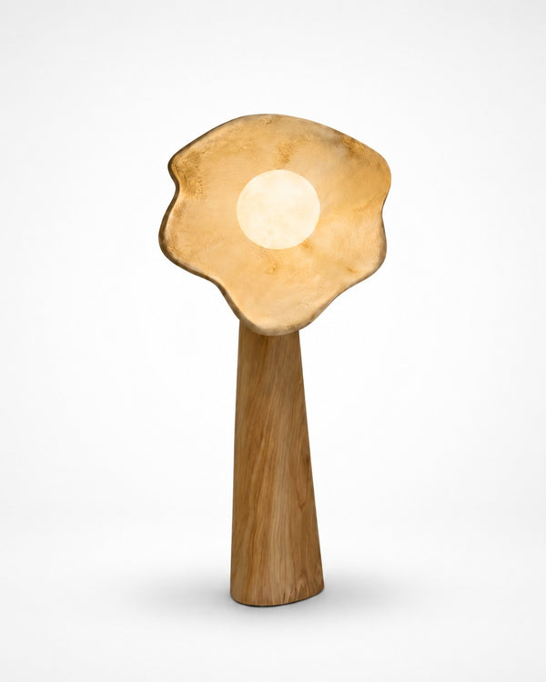 Lune Suspendue Mini Sculpted Disc Table Lamp