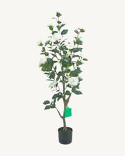 Mentone Artificial Blossom Tree, 51.2 in, full product studio view in the included nursery pot