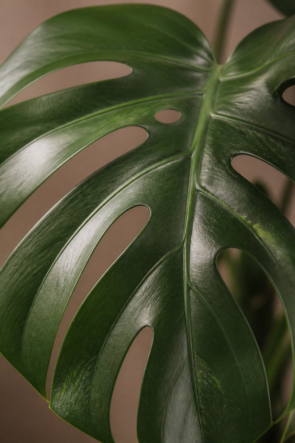 Maison Moya - Monstera Deliciosa Tropical Faux Plant - closeup detail