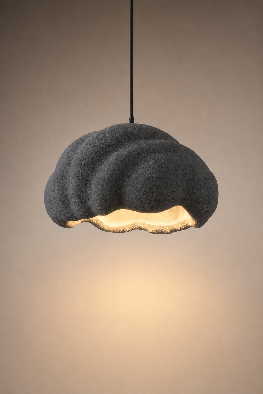Maison Moya - nebula-smoked-glass-pendant - Anthracite