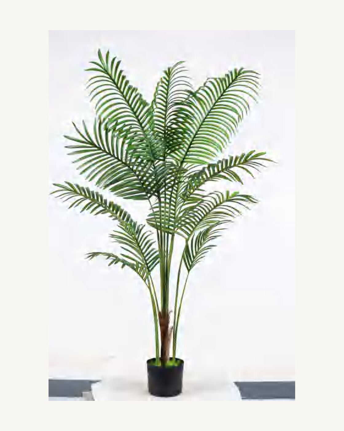 Orvieto Artificial Areca Palm, 62.9 in, full product studio view in the included nursery pot