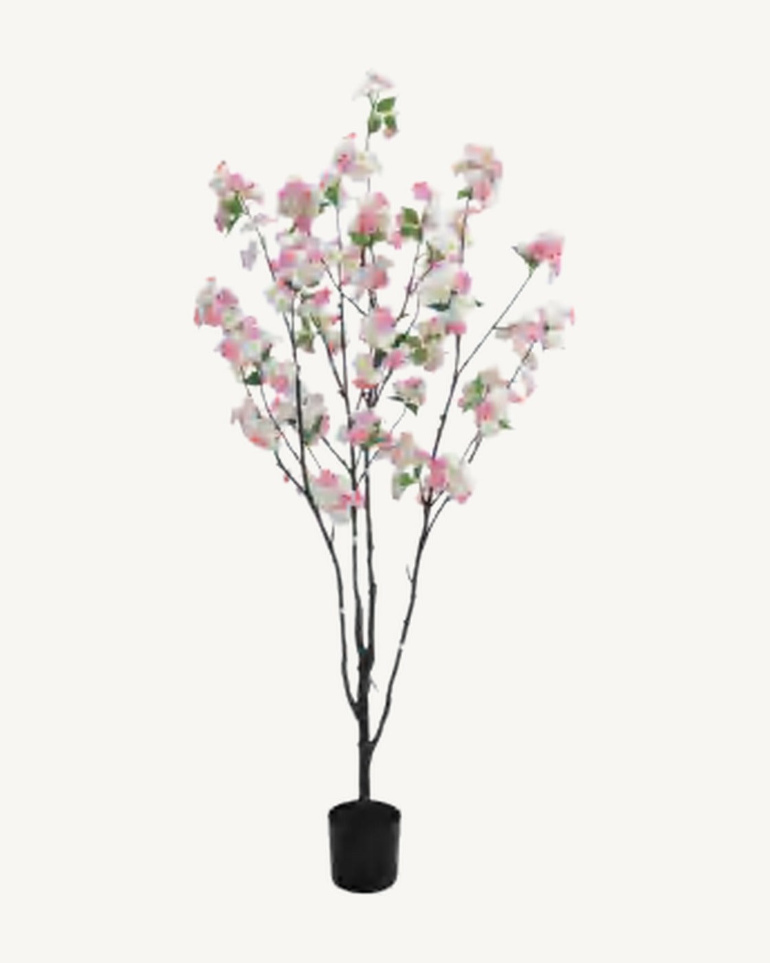 Perugia Artificial Blossom Tree, full product studio view in the included nursery pot