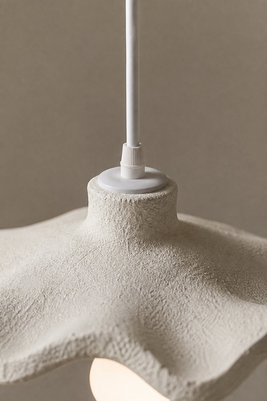 Maison Moya - Vague Wavy Disc Sculptural Pendant Lamp - closeup detail