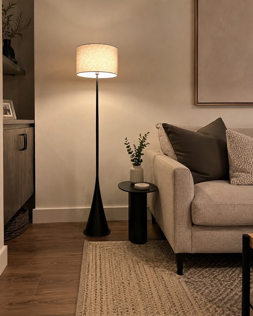 Foyer Terracotta Sculptural Floor Lamp customer photo