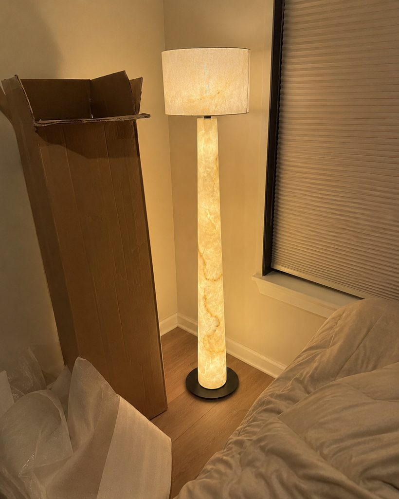 Foyer Terracotta Sculptural Floor Lamp customer photo