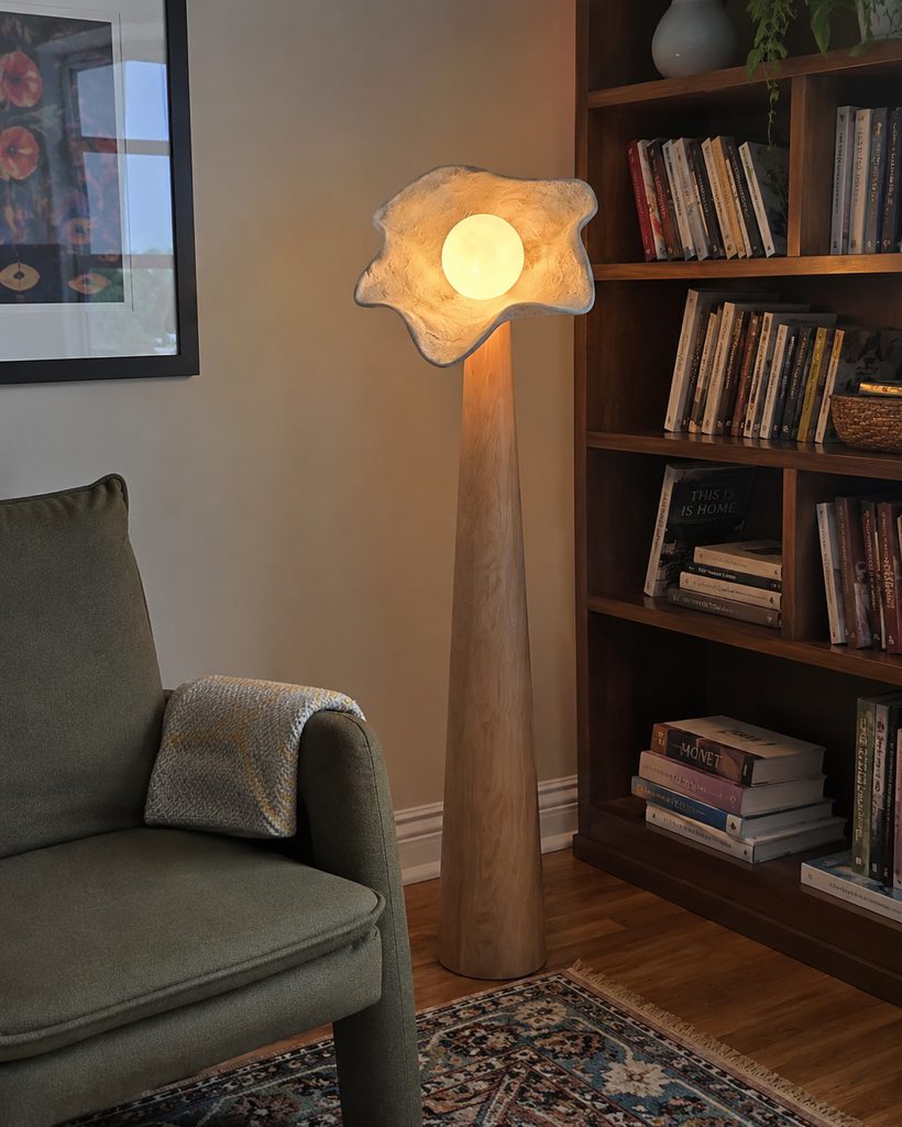 Foyer Terracotta Sculptural Floor Lamp customer photo