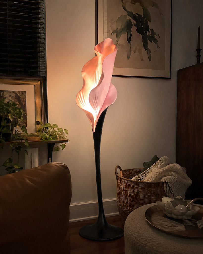 Foyer Terracotta Sculptural Floor Lamp customer photo