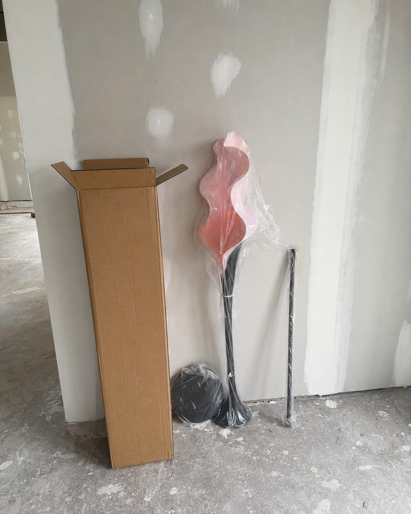 Foyer Terracotta Sculptural Floor Lamp customer photo