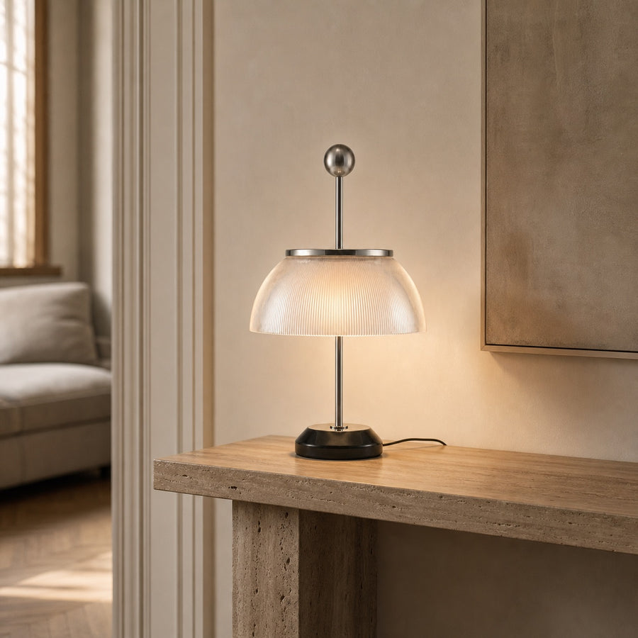 Atomic Prismatic Glass Table Lamp
