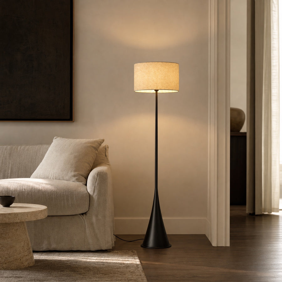Trompette Drum Shade Floor Lamp